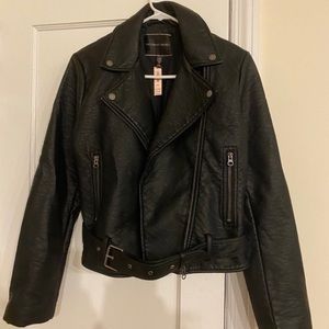 Faux leather jacket